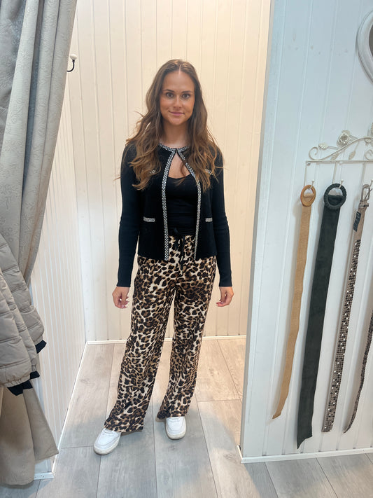 Bløde Leopard Bukser