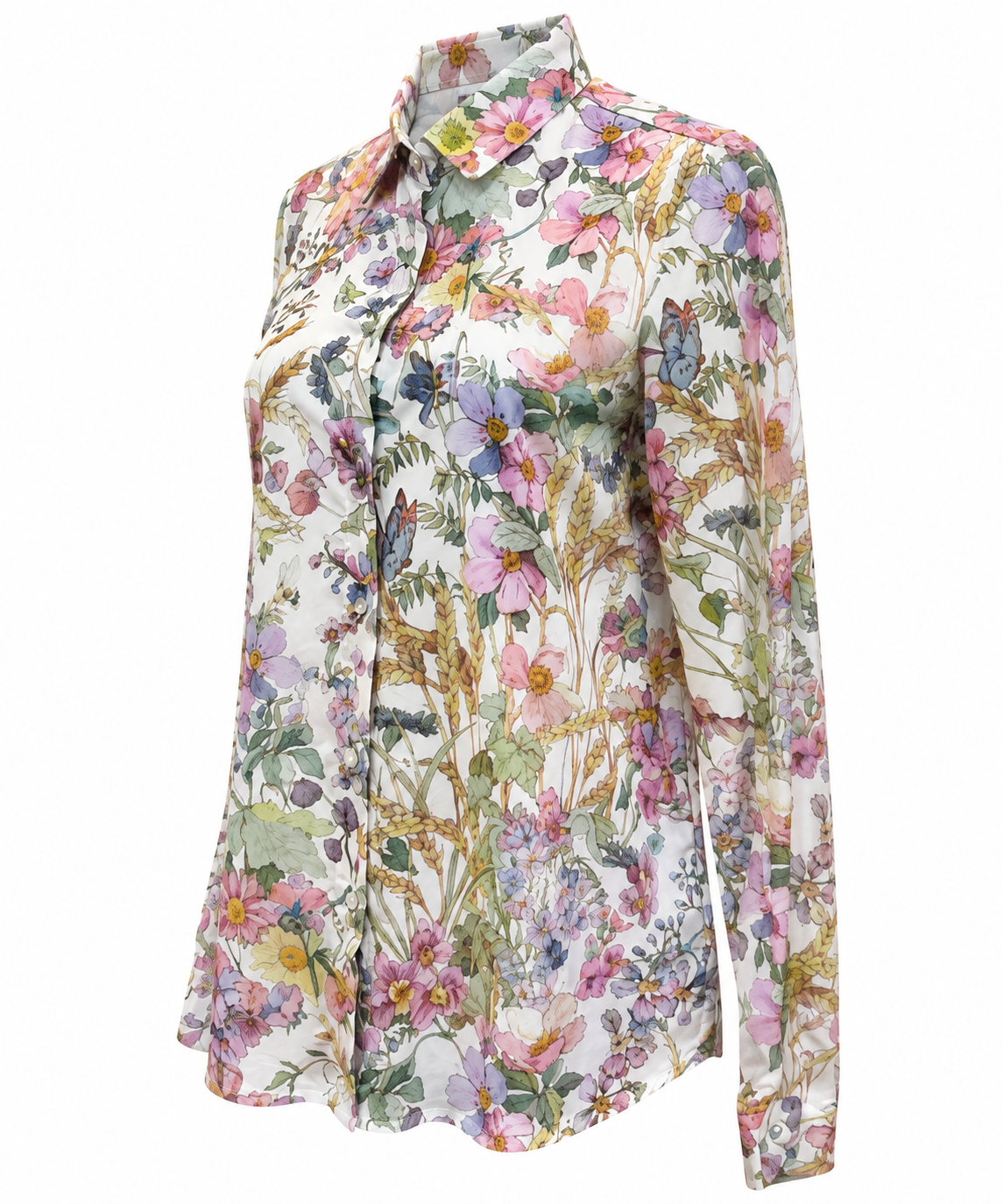 Blomstret skjorte