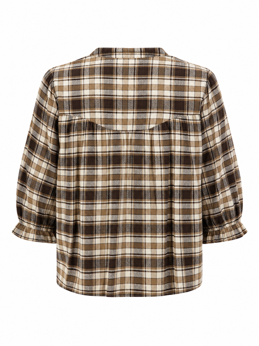 Ternet bluse i vintagelook
