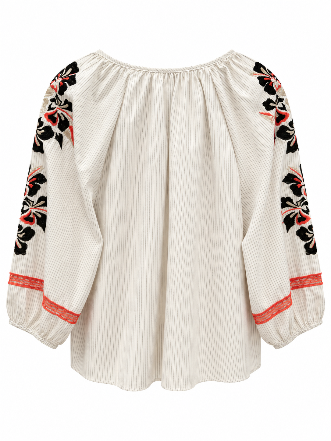 Boheme bluse/tunika med broderi