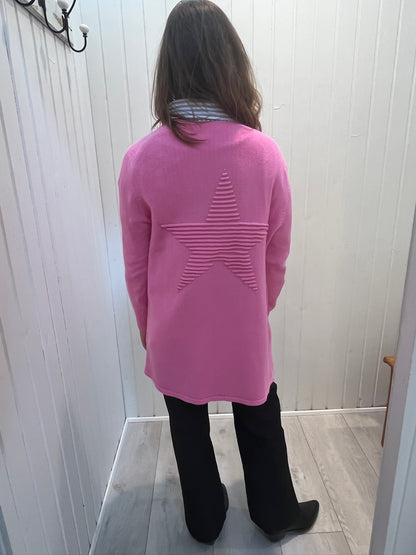 Lang Cardigan med stjerne