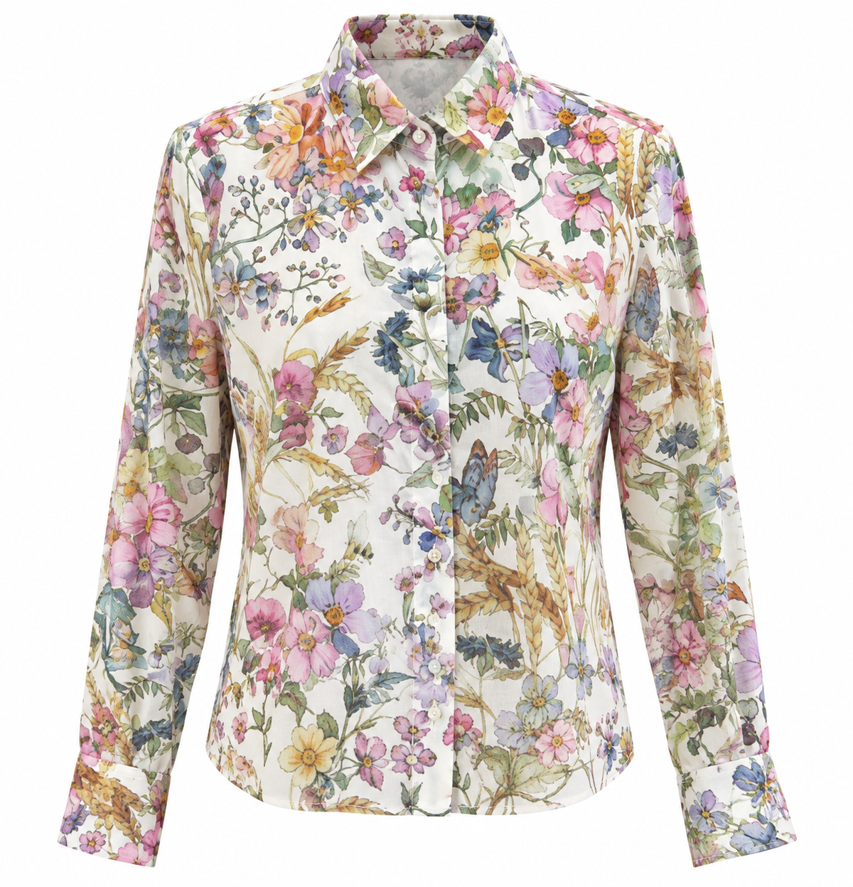 Blomstret skjorte