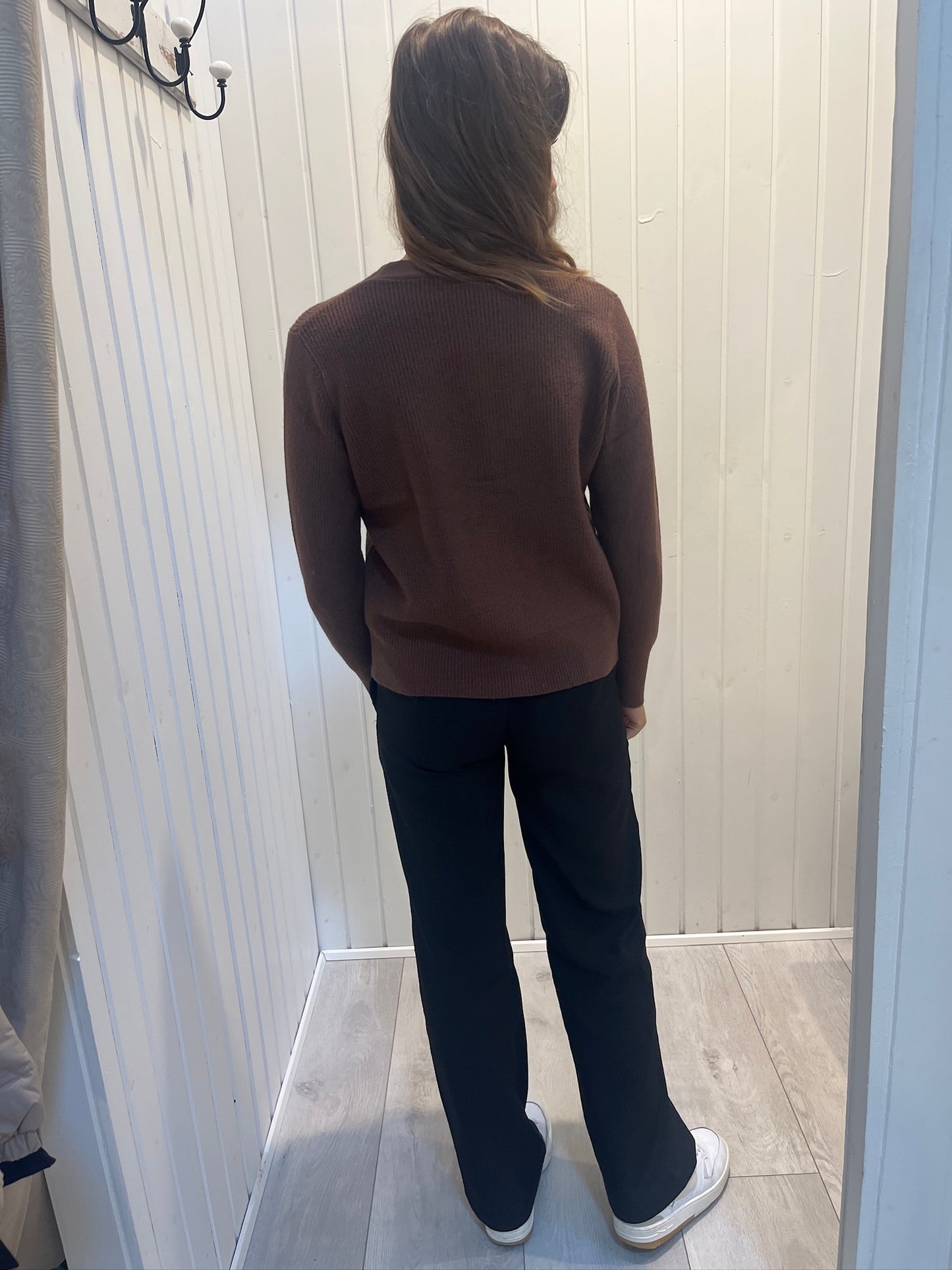 Strikcardigan Med Knapper