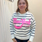 Stribet Sweatshirt