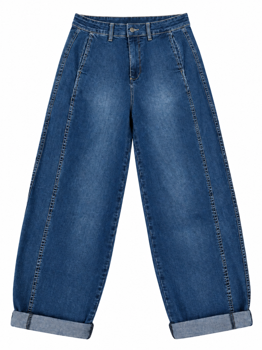 Ballonbukser - mørkeblå denim