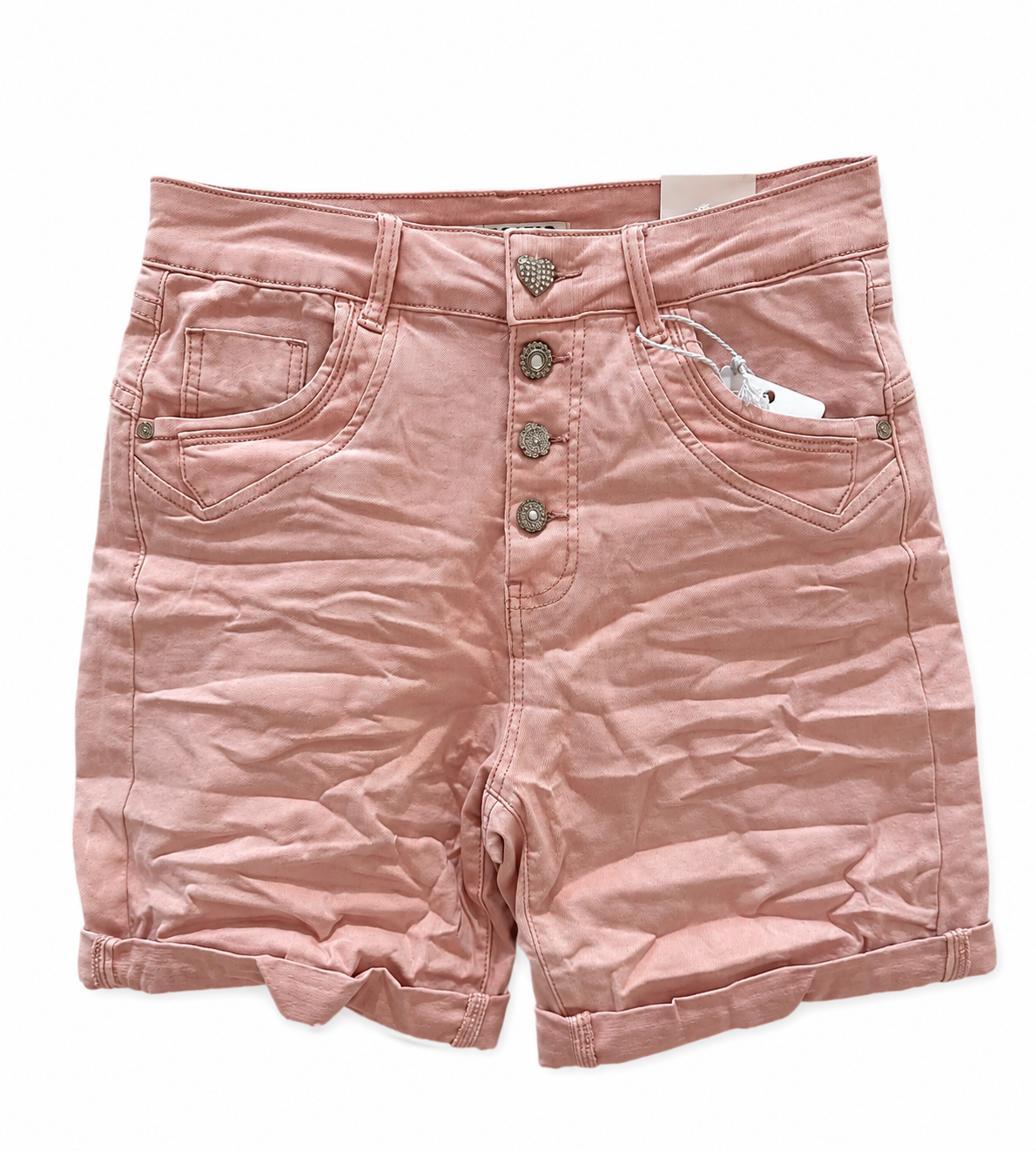 Karostar Denim Shorts - Rosa