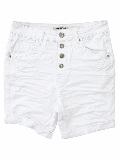 Karostar Denim Shorts - Hvid