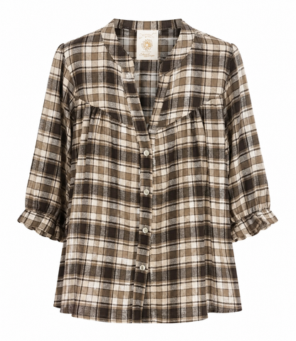 Ternet bluse i vintagelook