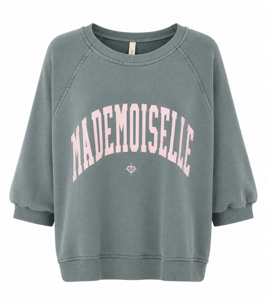 Sweatshirt med Mademoiselle-print (FLERE FARVER)