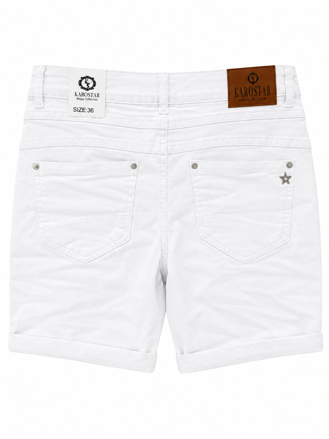 Karostar Denim Shorts - Hvid