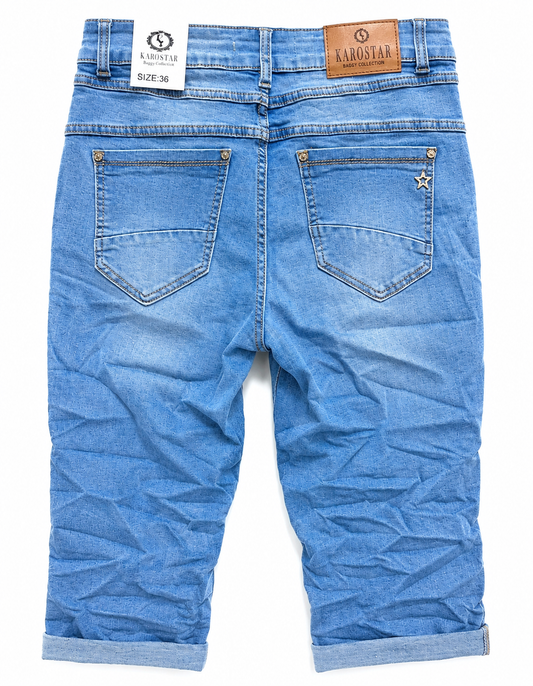 Karostar Denim Knickers med Lynlås
