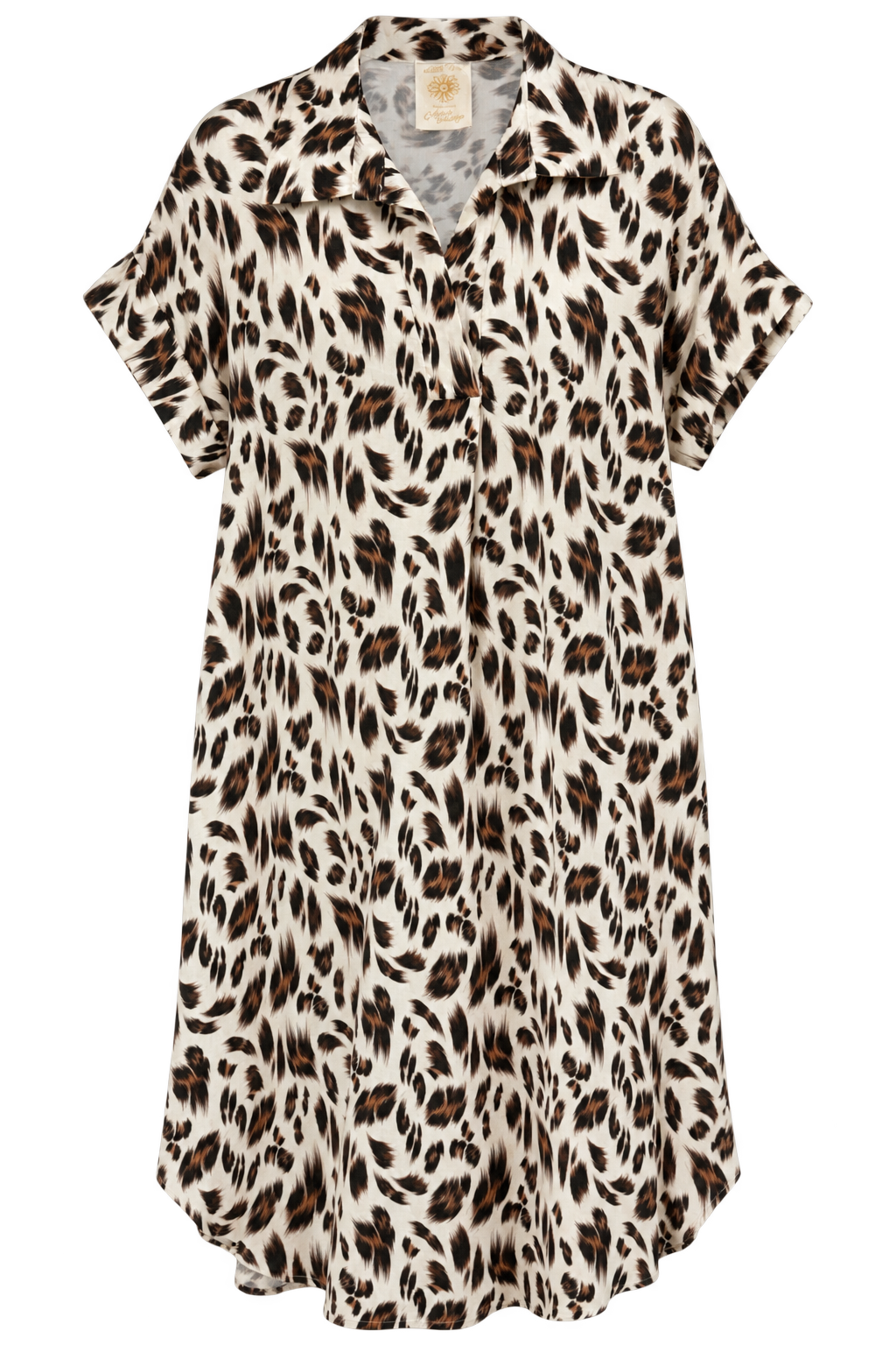 Kjole i leopardprint