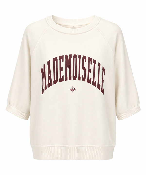 Sweatshirt med Mademoiselle-print