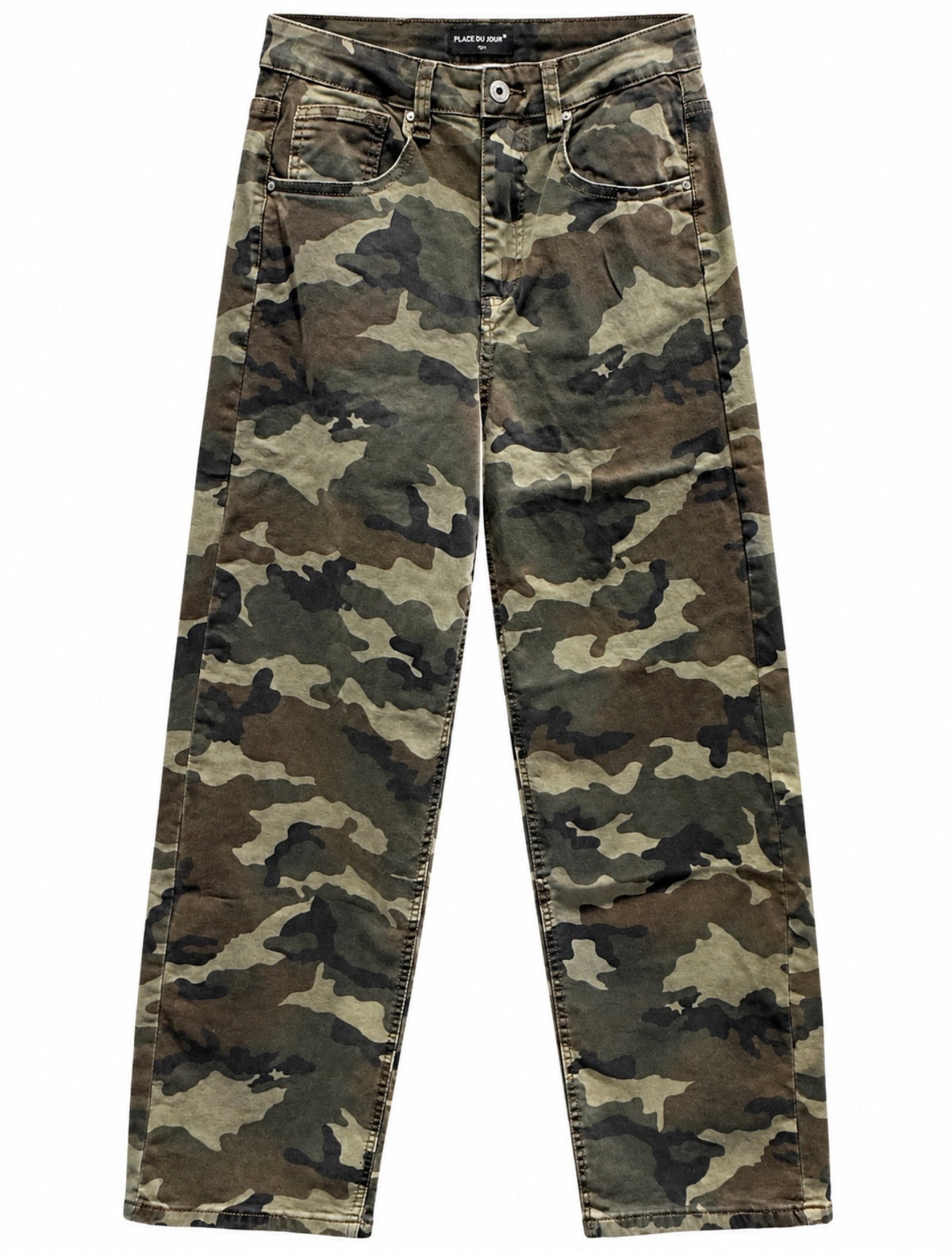 Armybukser med camouflageprint