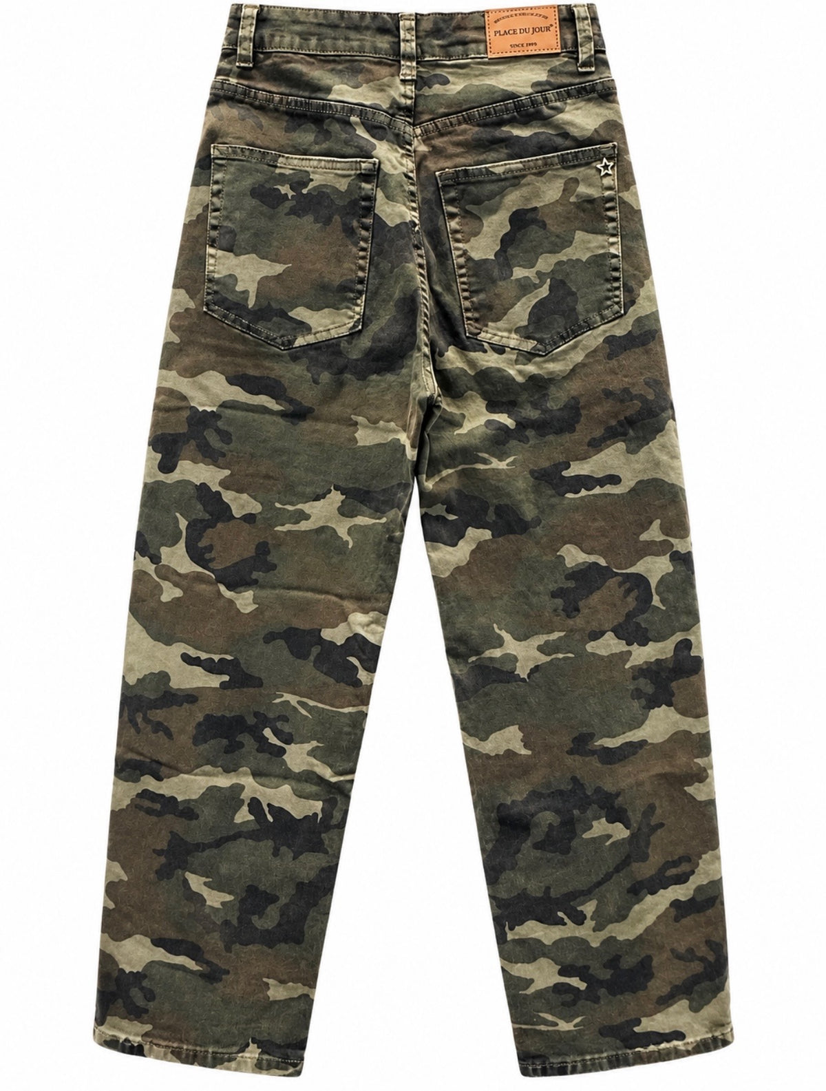 Armybukser med camouflageprint