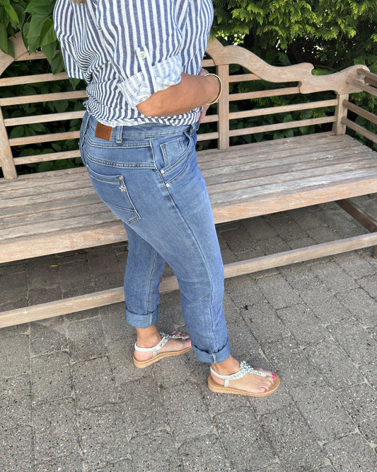 Denim Bukser med Knapper