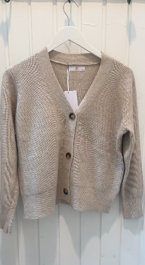 Strikcardigan Med Knapper