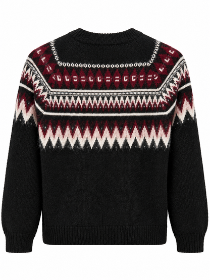 Norsk sweater med lynlås