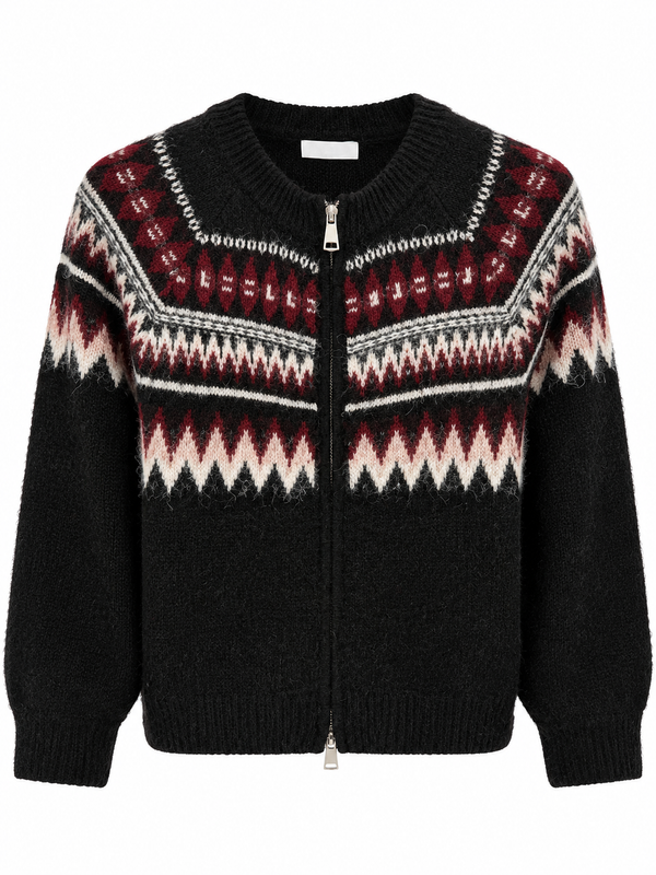 Norsk sweater med lynlås